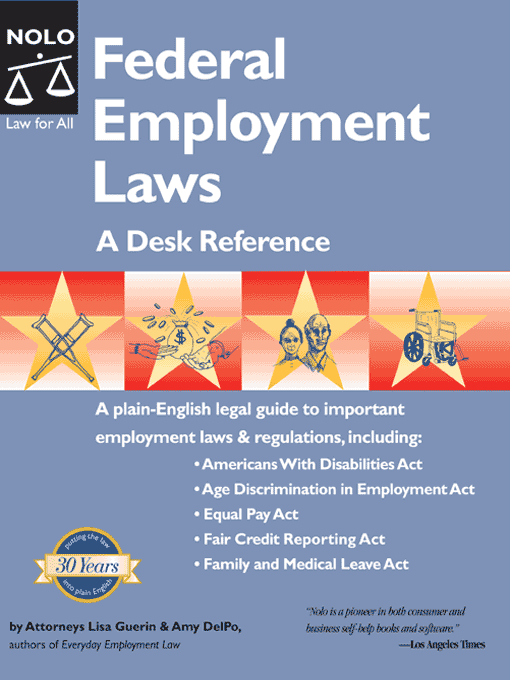 Title details for Federal Employment Laws by Amy DelPo - Available